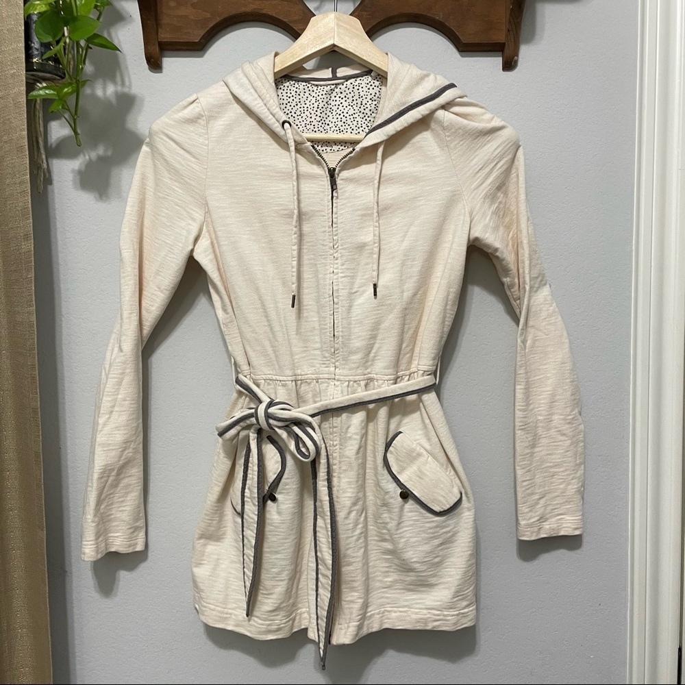 Anthropologie Cardigan Jacket Cotton SMTWTFS Hooded Small S - Picture 13 of 13